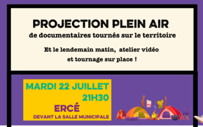 Projection Plein Air à Ercé