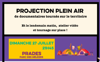 Projection plein air à Prades