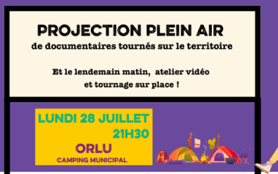 Projection Plein Air à Orlu