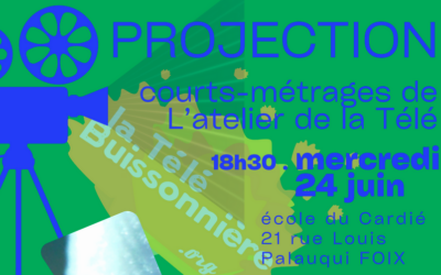 Projection des courts métrages de “L’Atelier de la Télé”